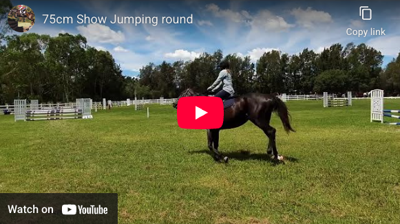 Video # 324: This is Bridget and her 5 year old horse's first course at 75cm!